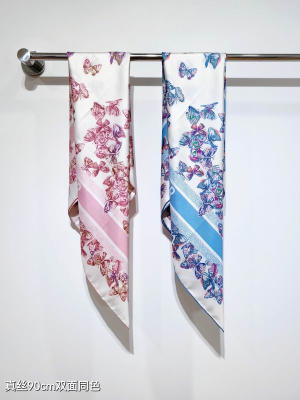 Dior silk scarf 90X90cm E040318